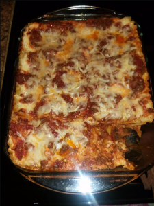 Contrast between Italian and American lasagna