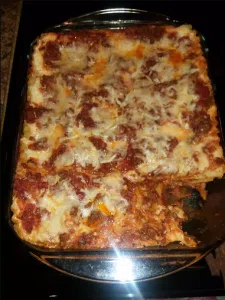 Contrast between Italian and American lasagna