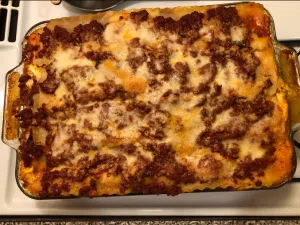 Mixing Ricotta Cheese for Lasagna