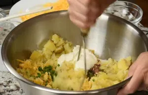 Double Baked Creamy Potatoes